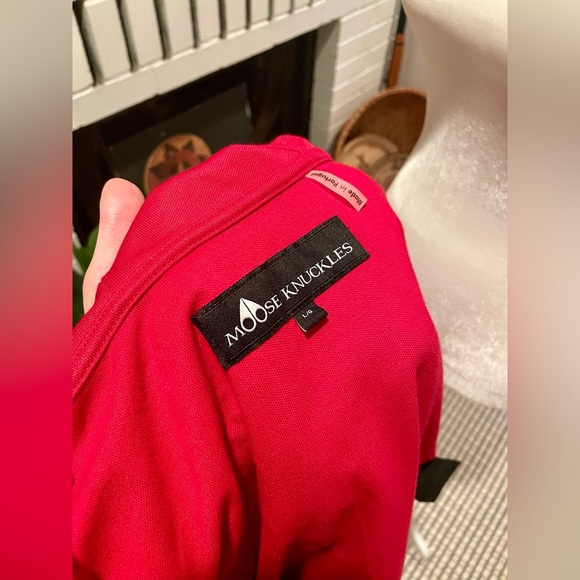 Moose Knuckles Women’s Red Size Large Jarry Hoody - Picture 10 of 13